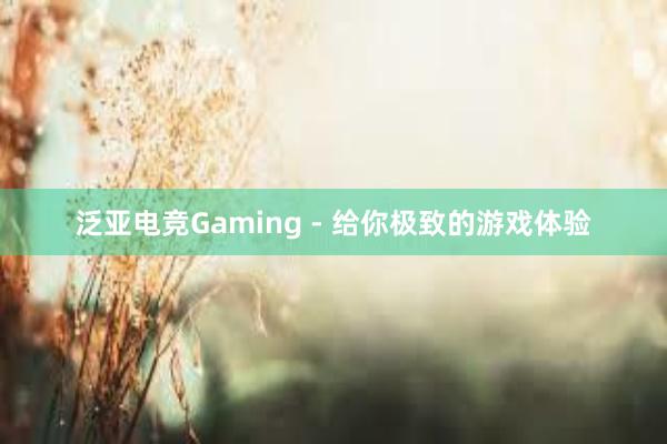 泛亚电竞Gaming - 给你极致的游戏体验