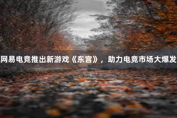 网易电竞推出新游戏《东宫》，助力电竞市场大爆发